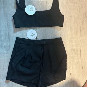 Princess Polly black matching set new with tags